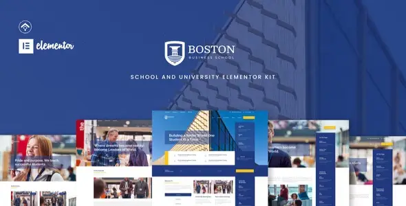 Boston – School & University Elementor Template Kit